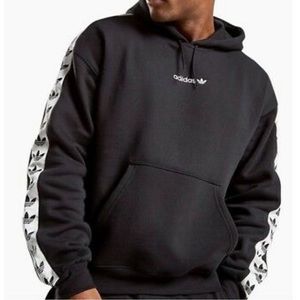 adidas trefoil tape hoodie